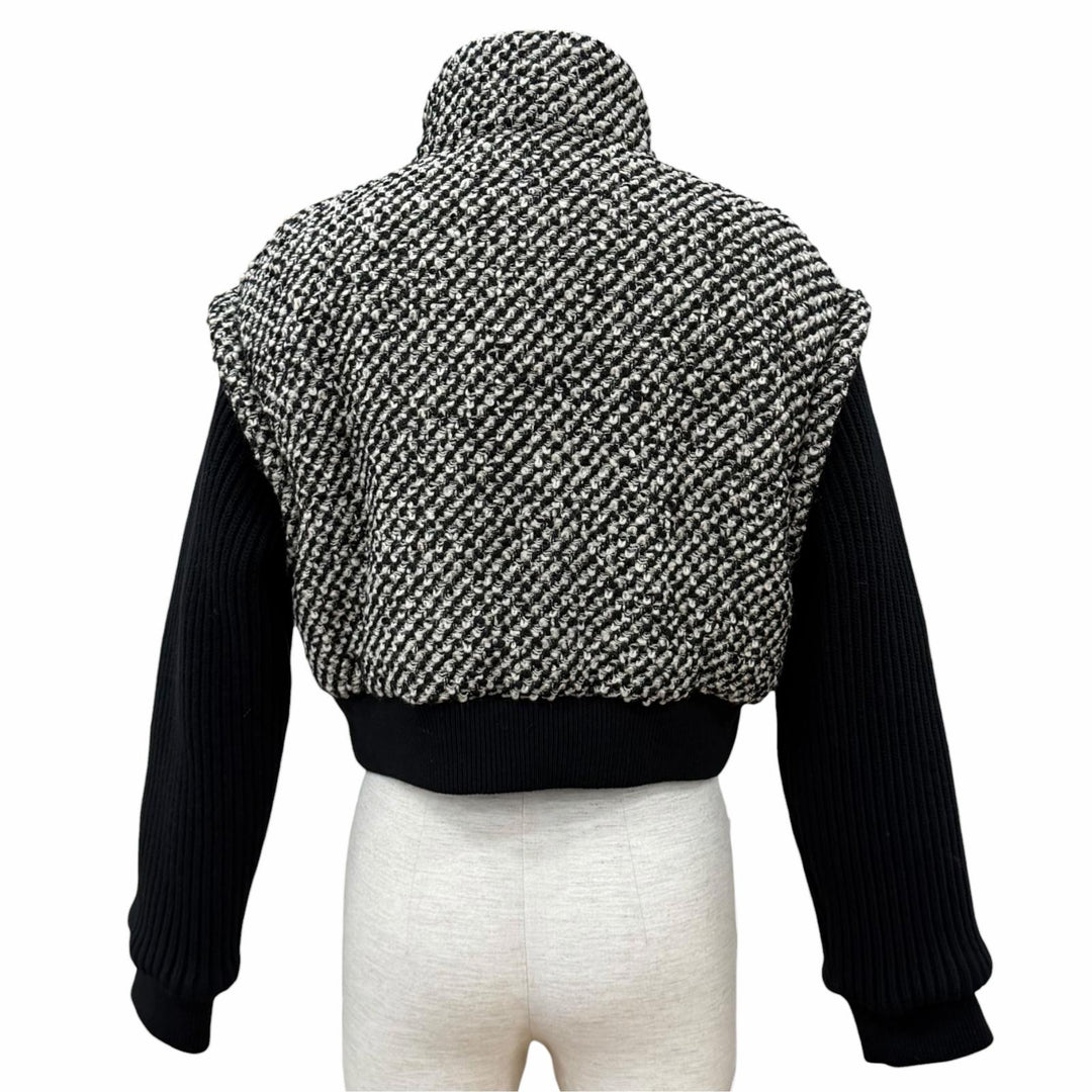 Excellent GUCCI Bomber jacket Interlocking G design tweed wool IT 40 761703