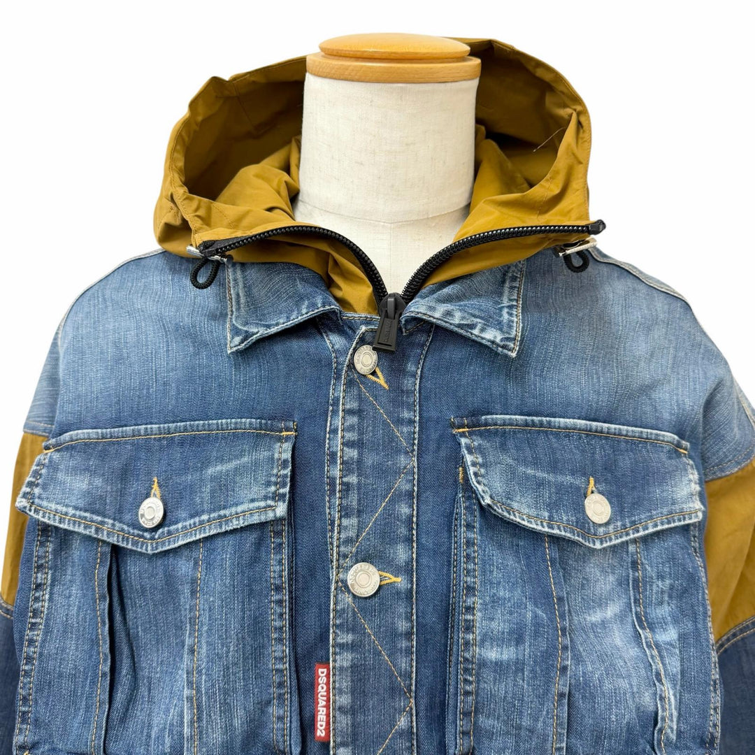 Great DSQUARED2 Blouson Oversize Bomber Denim docking design