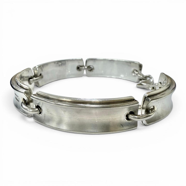 Great TIFFANY&Co. bracelet 1837 Plate Link Silver 925 Women