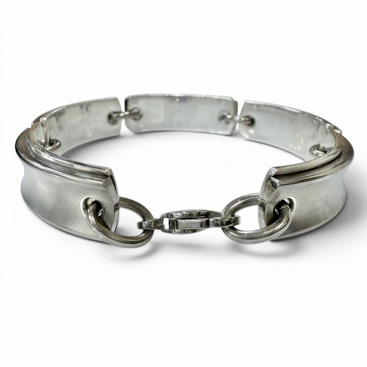 Great TIFFANY&Co. bracelet 1837 Plate Link Silver 925 Women