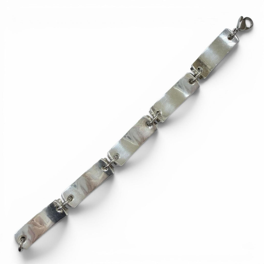 Great TIFFANY&Co. bracelet 1837 Plate Link Silver 925 Women