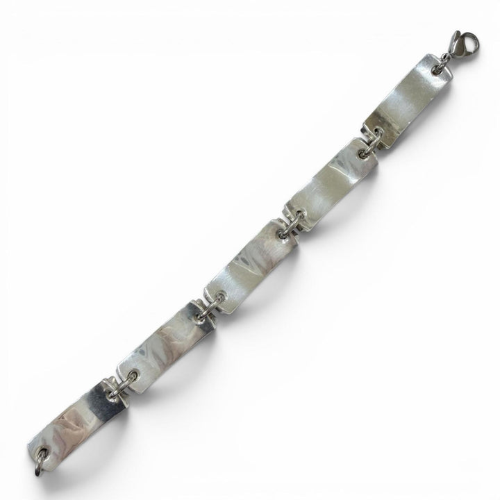 Great TIFFANY&Co. bracelet 1837 Plate Link Silver 925 Women