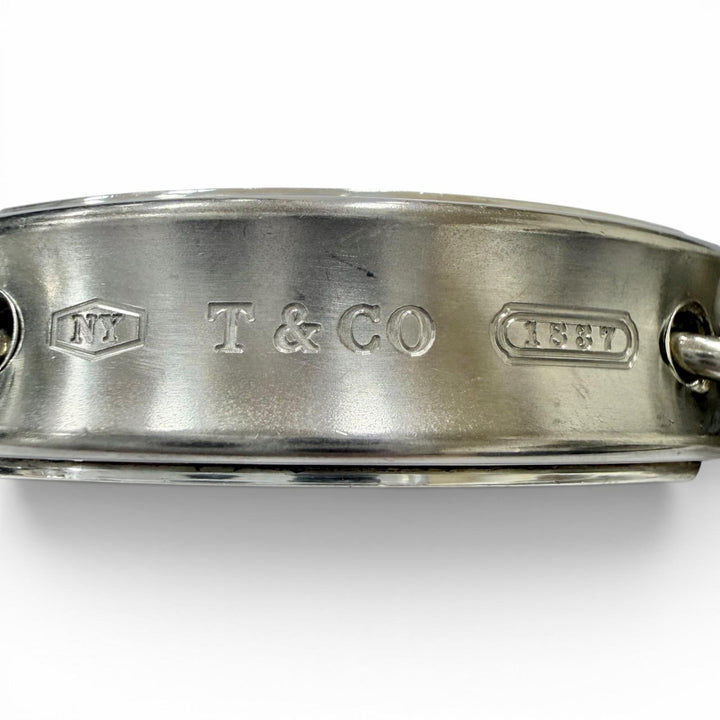 Great TIFFANY&Co. bracelet 1837 Plate Link Silver 925 Women