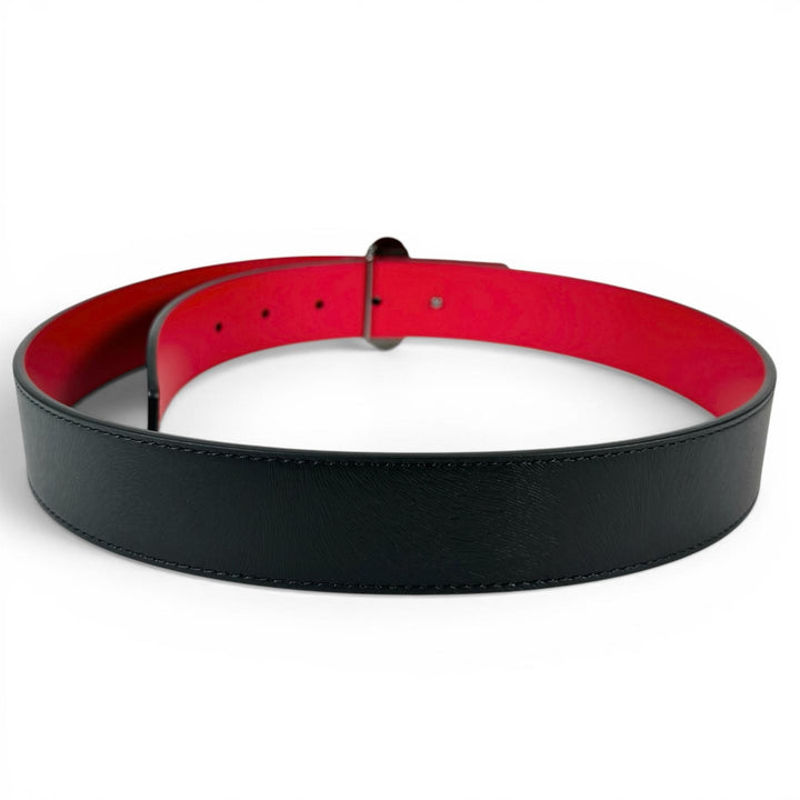 Pristine Christian Louboutin belt W SPIKY BELT black leather Women