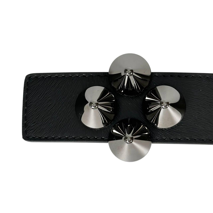 Pristine Christian Louboutin belt W SPIKY BELT black leather Women