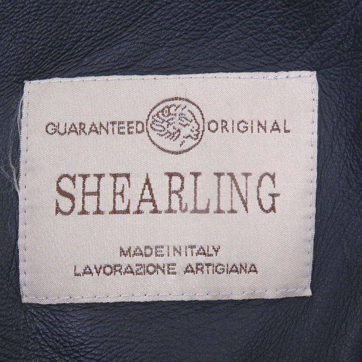 Very Good TAGLIATORE Mouton jacket CORBIN Flight jacket Navy
