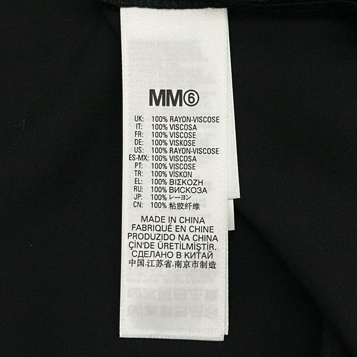 Pristine MM6 Maison Margiela one piece Logo acupuncture black 14 M60488