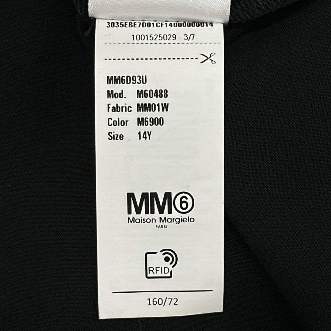 Pristine MM6 Maison Margiela one piece Logo acupuncture black 14 M60488