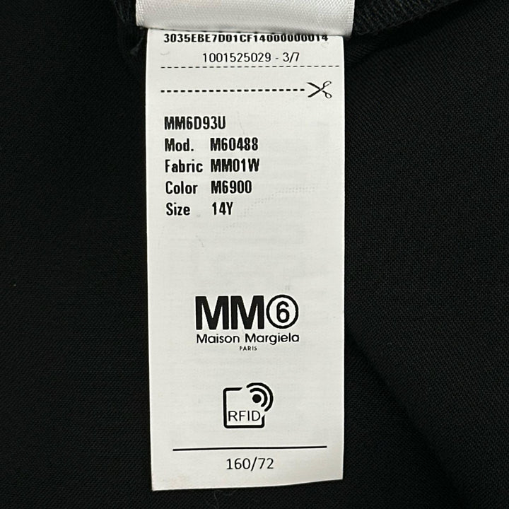 Pristine MM6 Maison Margiela one piece Logo acupuncture black 14 M60488