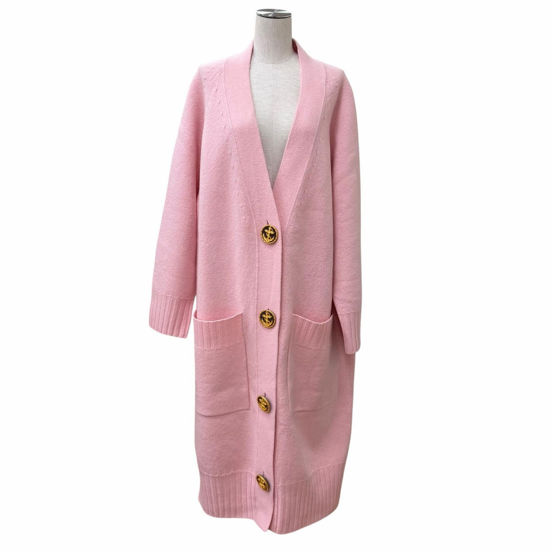 Excellent LOUIS VUITTON cardigan pink wool Women XS