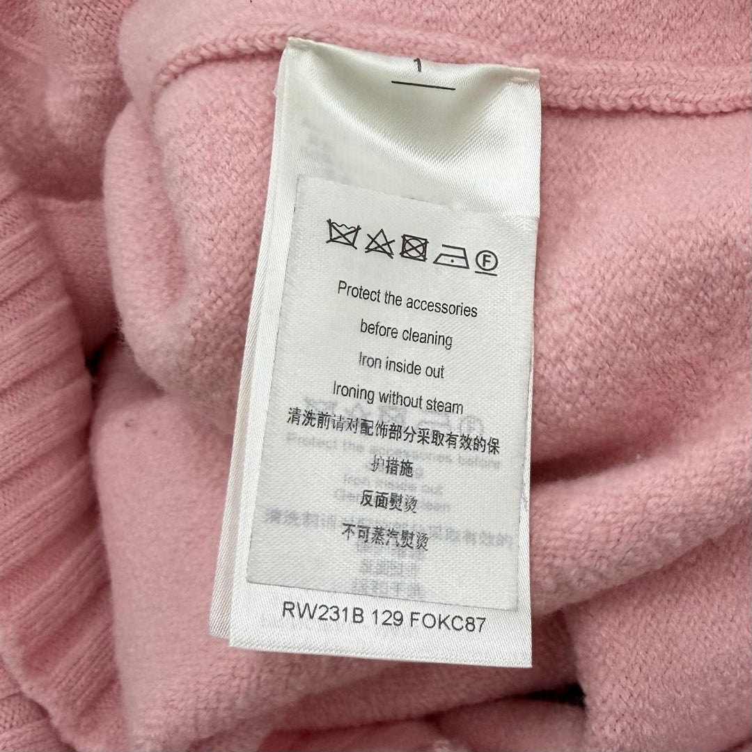 Excellent LOUIS VUITTON cardigan pink wool Women XS