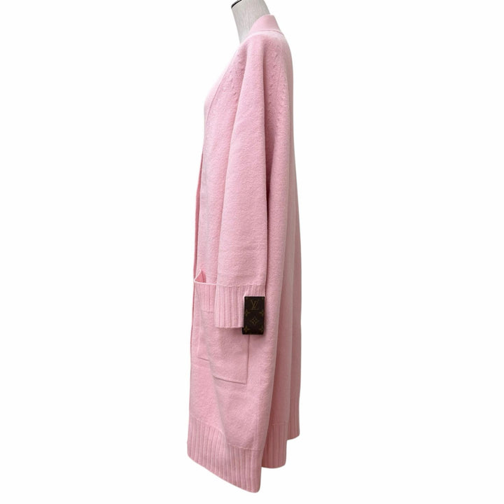 Excellent LOUIS VUITTON cardigan pink wool Women XS