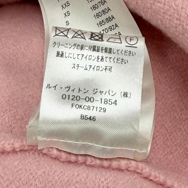 Excellent LOUIS VUITTON cardigan pink wool Women XS