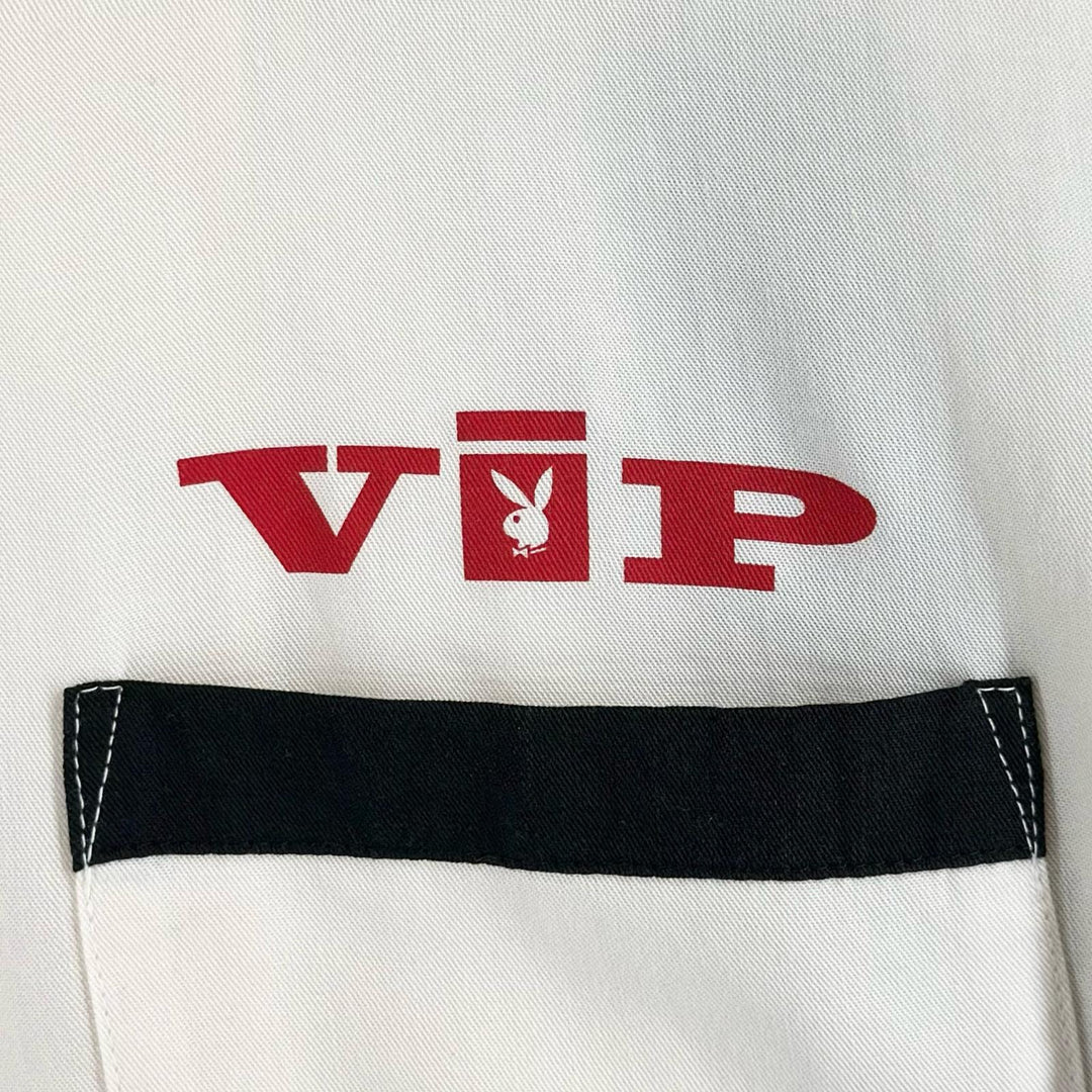 Great HYSTERIC GLAMOUR Short sleeve shirt PLAYBOY 02222AH05 Bowling Shirt mens M