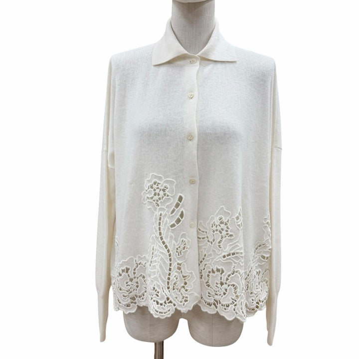 Discounted Pristine ERMANNO SCERVINO cardigan off white cashmere Women 40