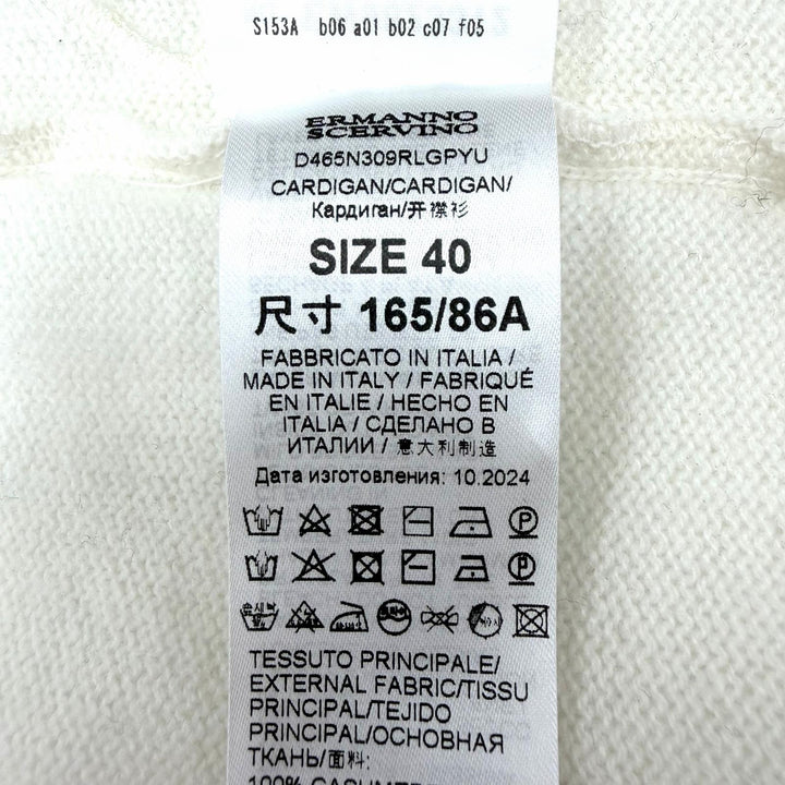 Discounted Pristine ERMANNO SCERVINO cardigan off white cashmere Women 40