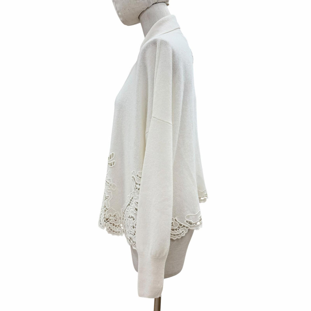 Discounted Pristine ERMANNO SCERVINO cardigan off white cashmere Women 40