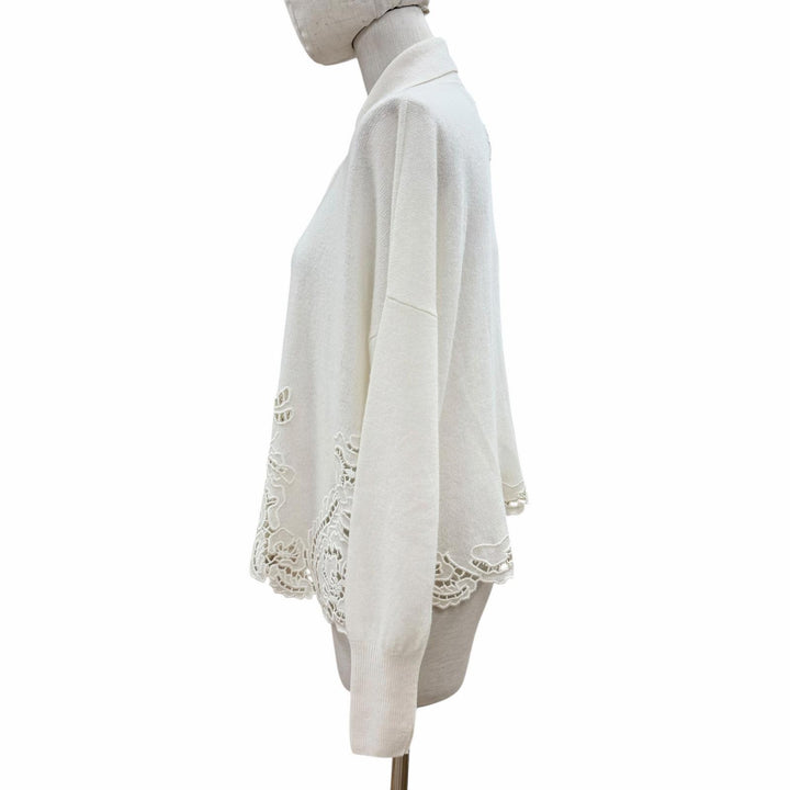 Discounted Pristine ERMANNO SCERVINO cardigan off white cashmere Women 40