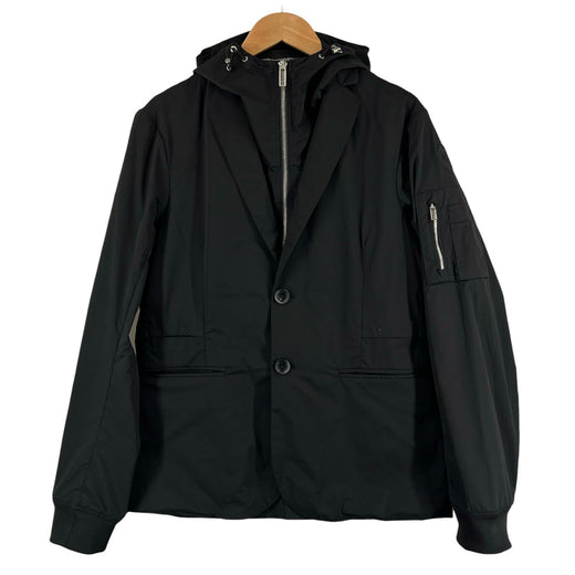 Excellent EMPORIO ARMANI Jacket Black tag, 3-way black polyester mens S 3Y1G07