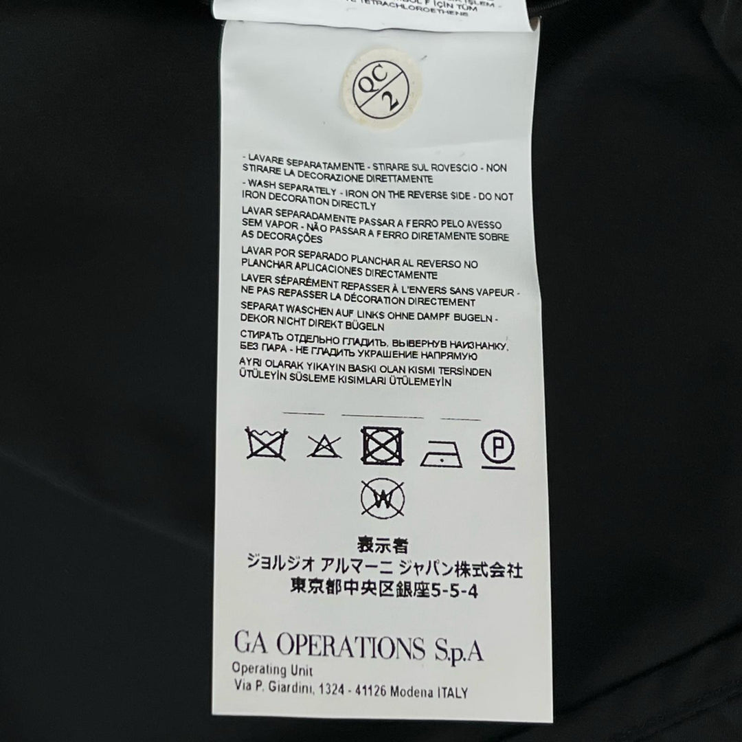 Excellent EMPORIO ARMANI Jacket Black tag, 3-way black polyester mens S 3Y1G07