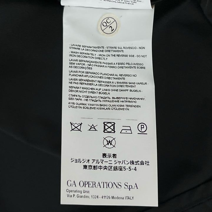Excellent EMPORIO ARMANI Jacket Black tag, 3-way black polyester mens S 3Y1G07