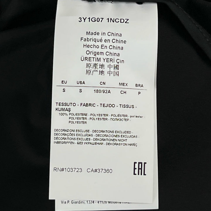 Excellent EMPORIO ARMANI Jacket Black tag, 3-way black polyester mens S 3Y1G07