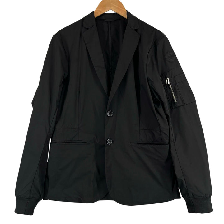 Excellent EMPORIO ARMANI Jacket Black tag, 3-way black polyester mens S 3Y1G07