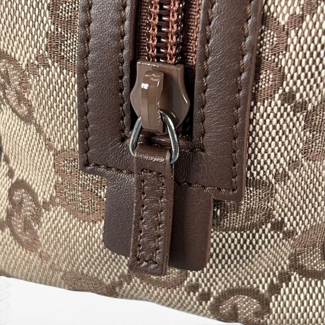Pristine GUCCI Cosmetics Pouch GG pattern cosmetic pouch beige GG canvas Women
