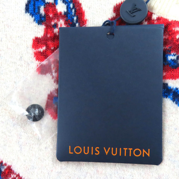 Pristine LOUIS VUITTON cardigan Trumpet Horn Pattern Worn by Yui Aragaki XS
