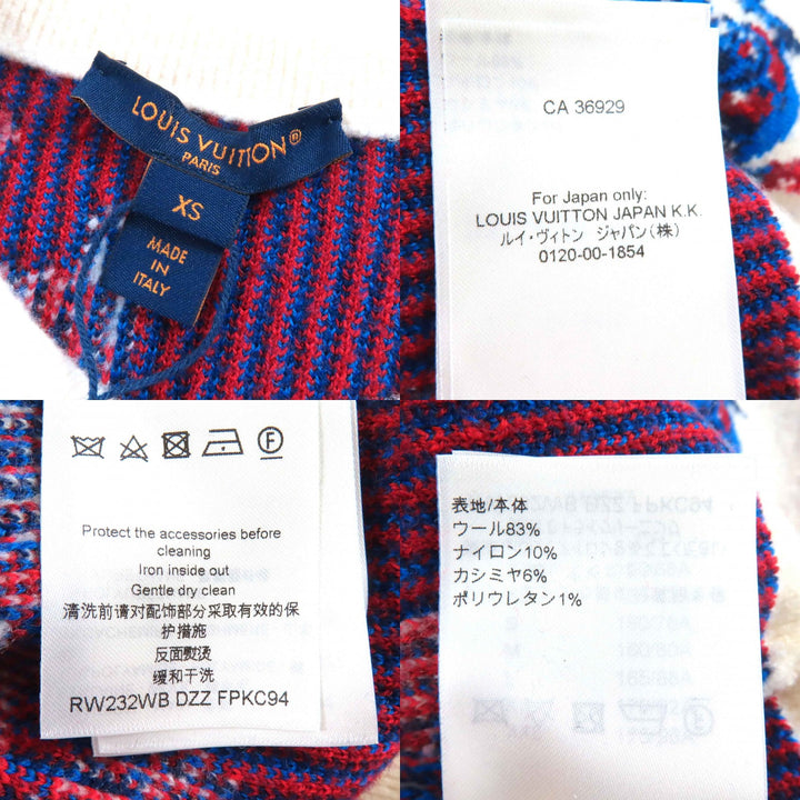 Pristine LOUIS VUITTON cardigan Trumpet Horn Pattern Worn by Yui Aragaki XS