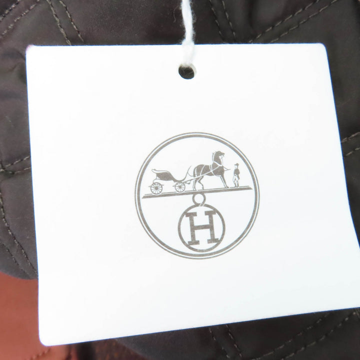 Excellent HERMES coat Runway wear, Medor buttons, belt, panel padding. Brown 38