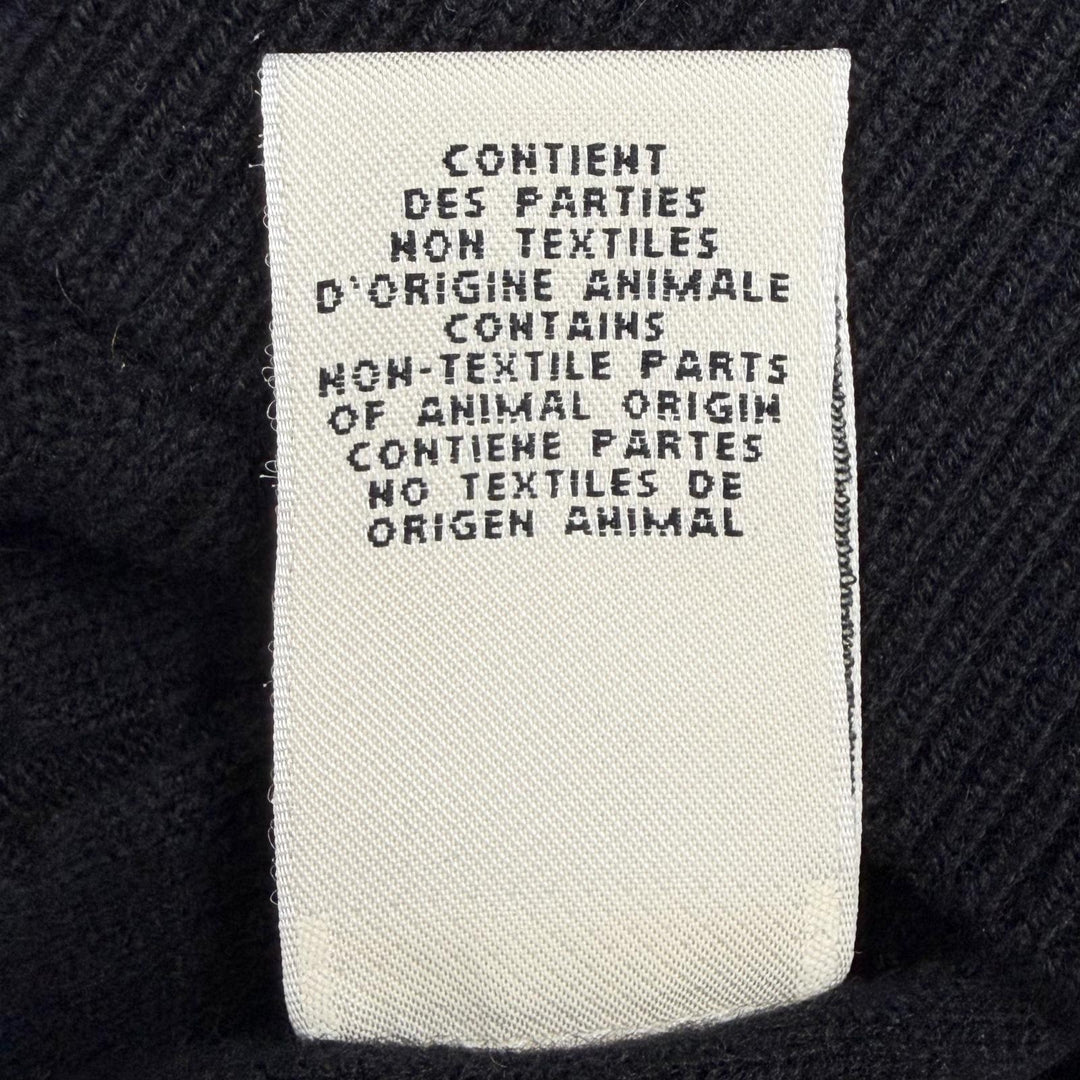 Great HERMES cardigan Chaine d'Ancre pattern knit, Sellier button cashmere 36
