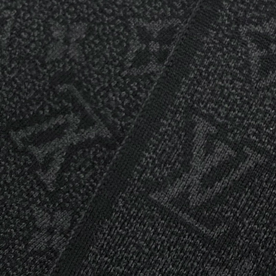 Excellent LOUIS VUITTON Scarf Escharp My Monogram Eclipse black wool mens M73468