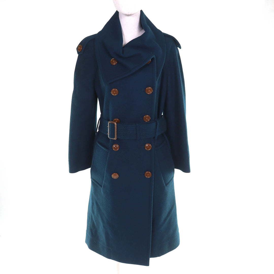 Excellent Vivienne Westwood Red Label coat Belted double-breasted long coat 2