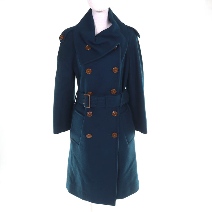Excellent Vivienne Westwood Red Label coat Belted double-breasted long coat 2