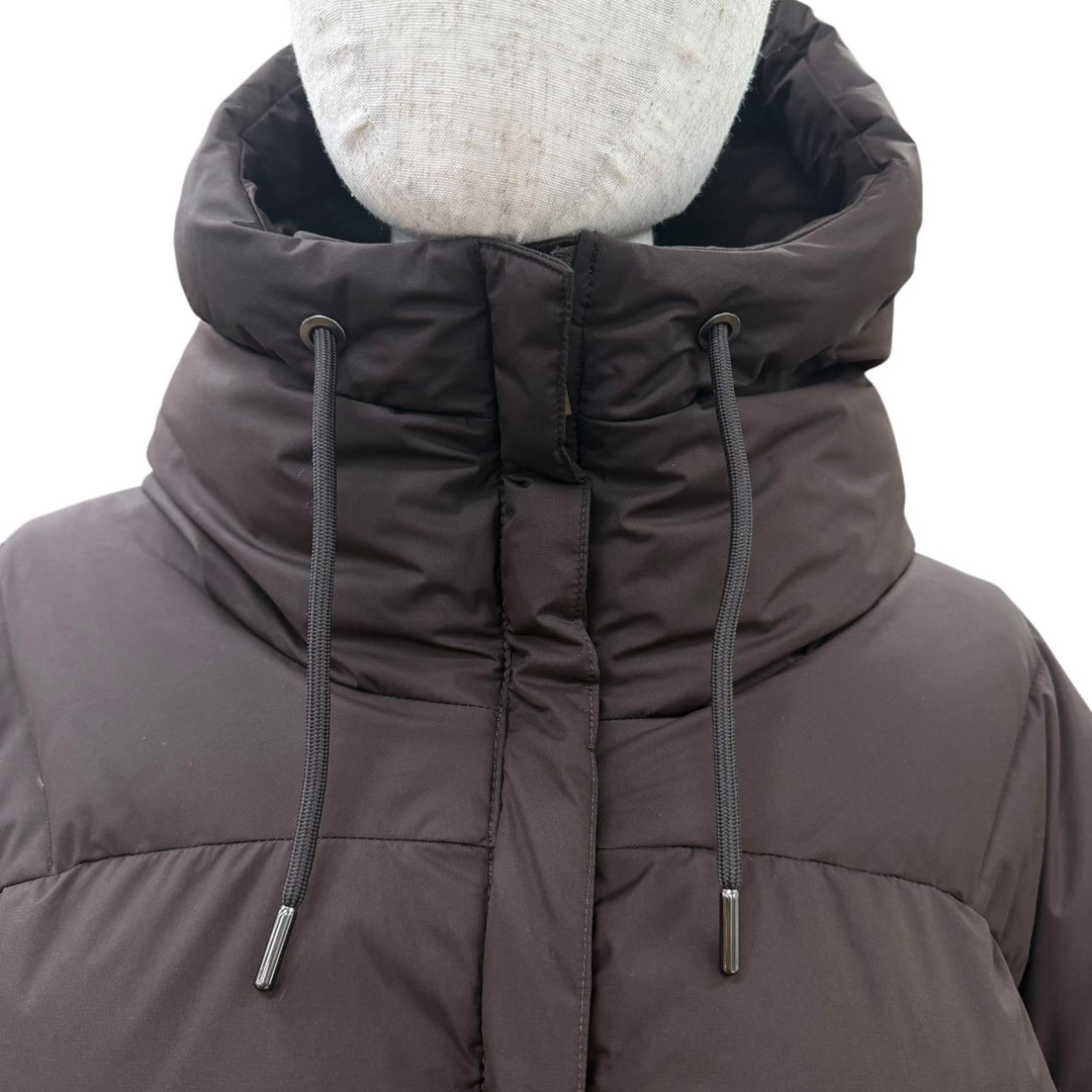 Great Pyrenex Down jacket HARMONIE 2 Hooded Zip-Up Down Coat Brown Women 40