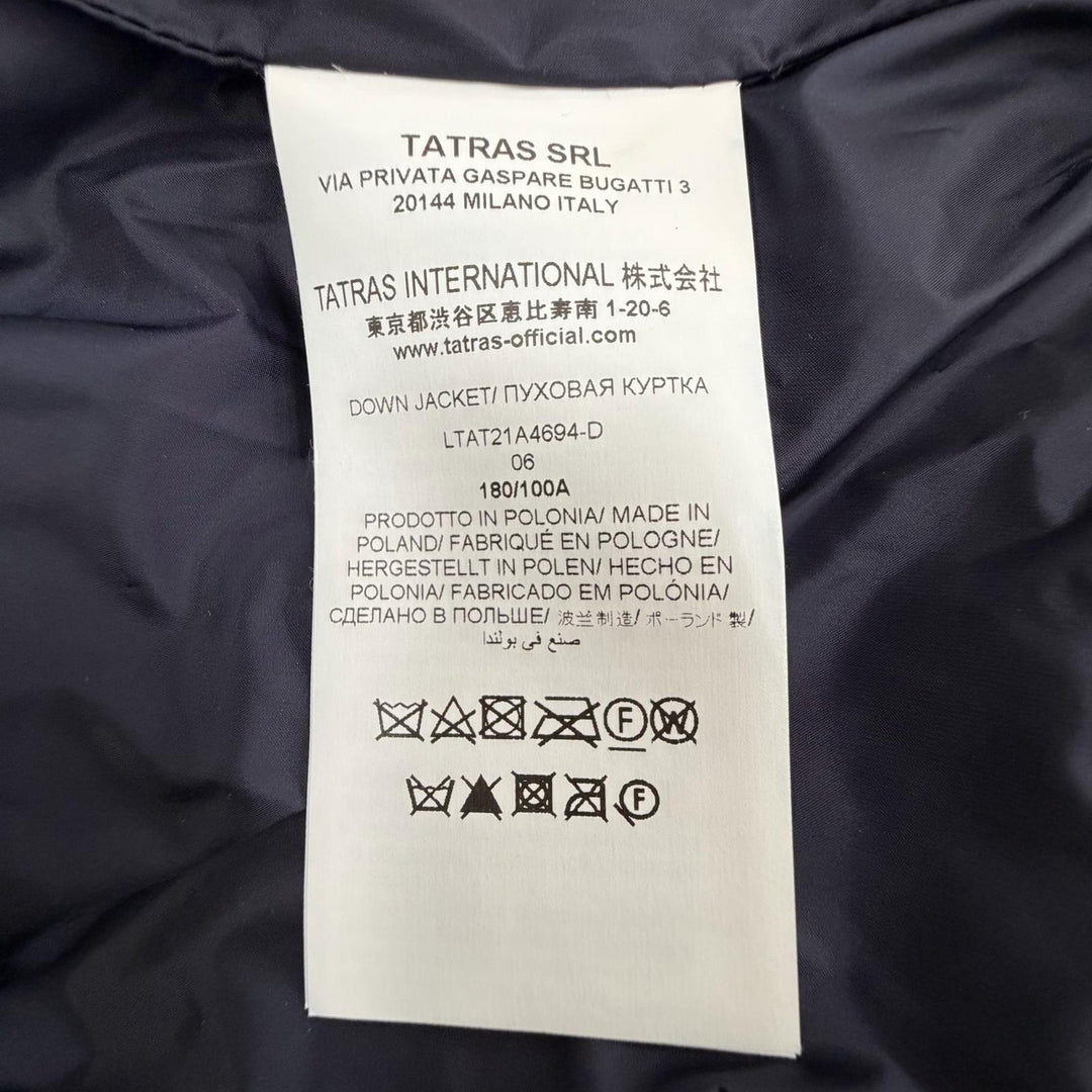 Great TATRAS down coat POLITEAMA Hood with logo patch ZIP UP Nylon 6 LTAT21A4694