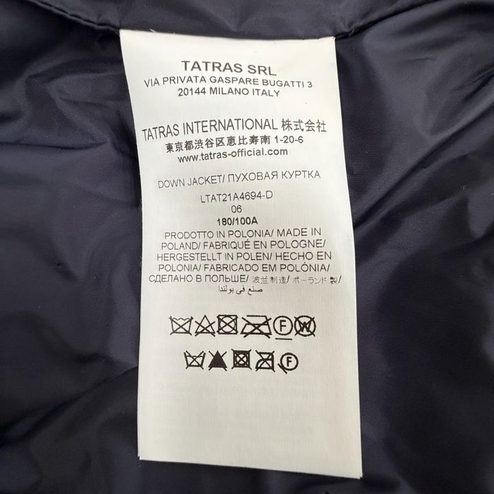 Great TATRAS down coat POLITEAMA Hood with logo patch ZIP UP Nylon 6 LTAT21A4694