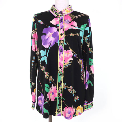 Excellent LEONARD FASHION Long sleeve shirt Floral design multicolor 42 0129231