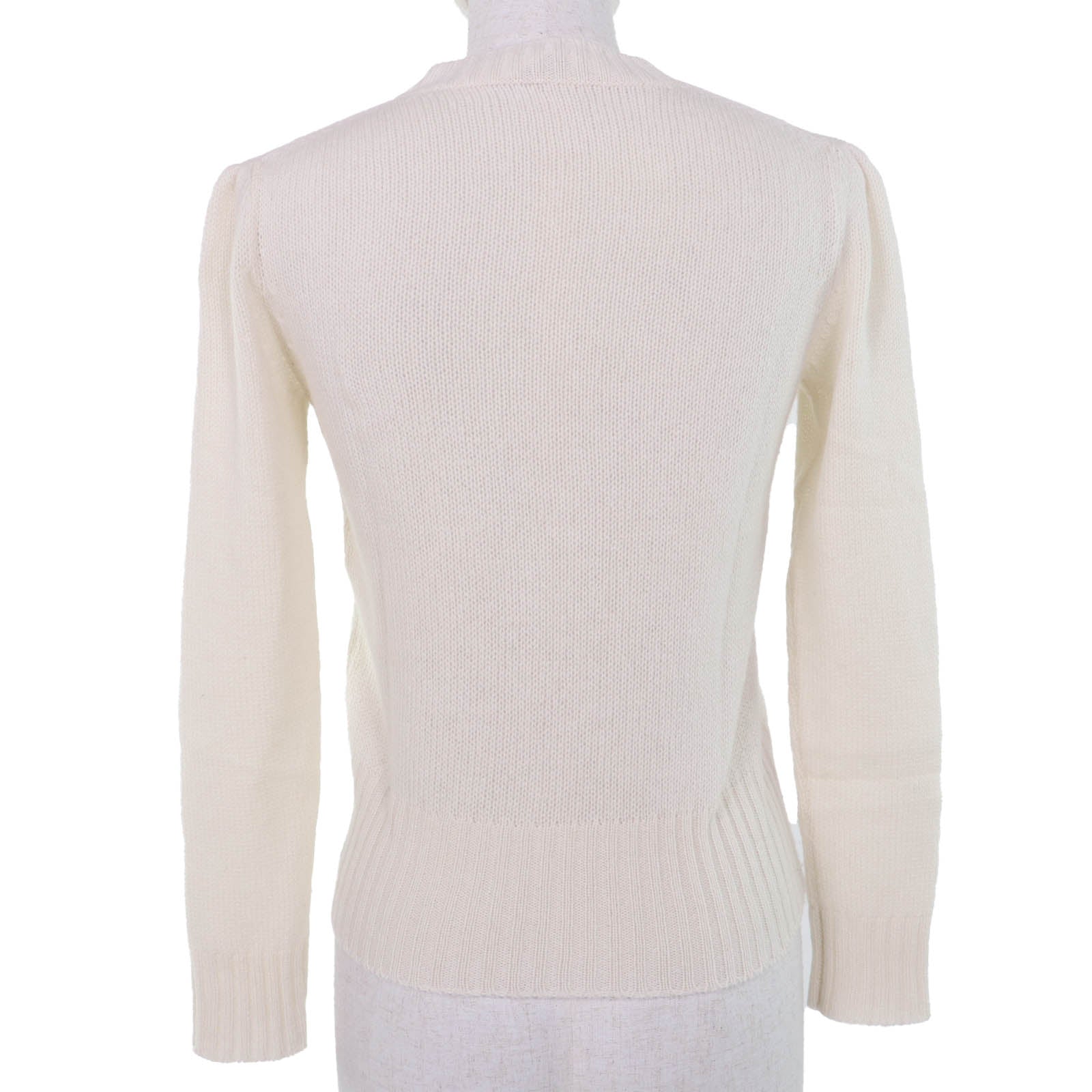 Excellent Christian Dior knit Spider Long Sleeve white cashmere 38