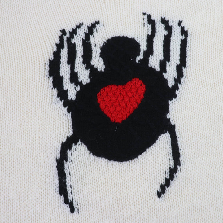 Excellent Christian Dior knit Spider Long Sleeve white cashmere 38 8E24521ZE013
