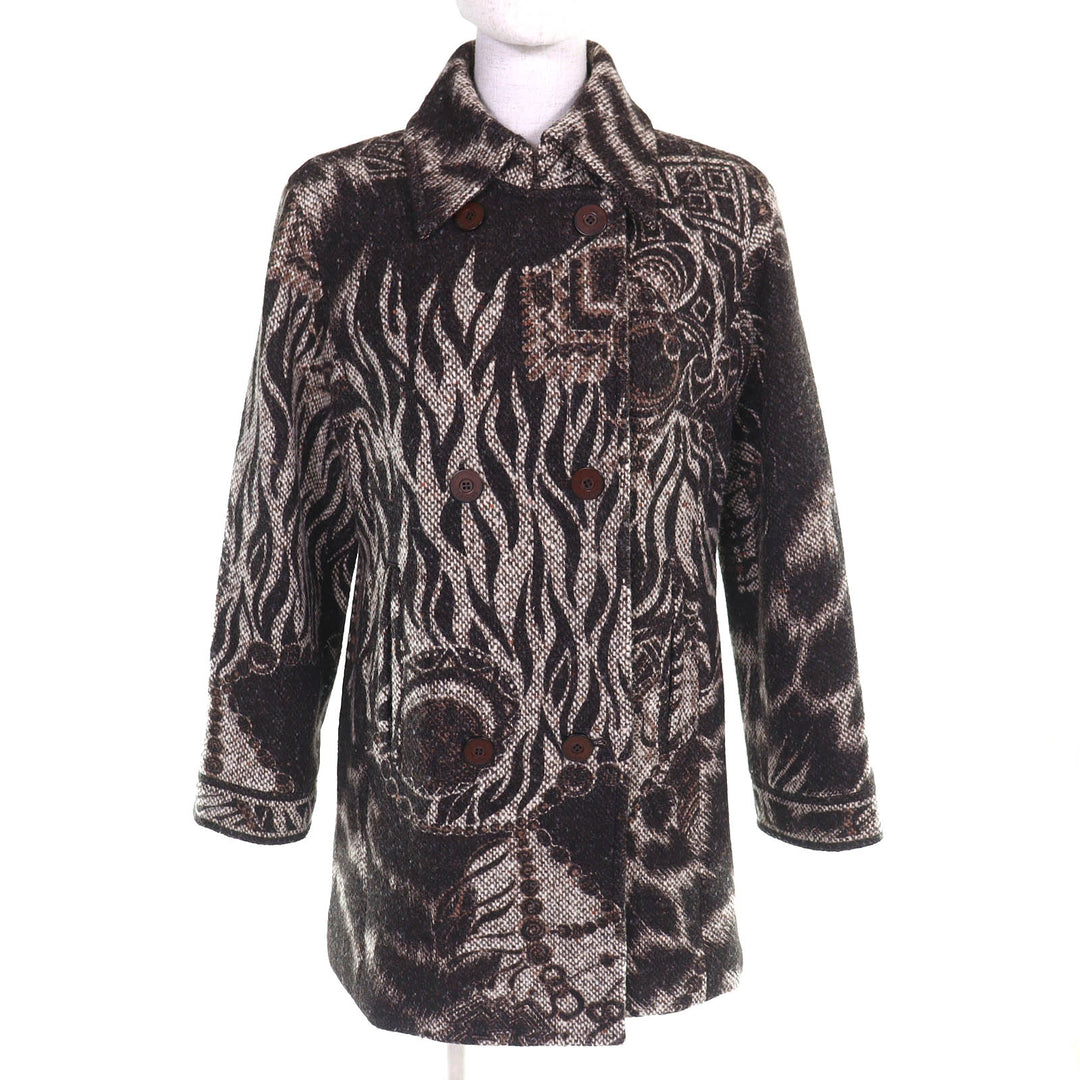 Great LEONARD FASHION coat Logo buttons, all-over print design 38 0348300