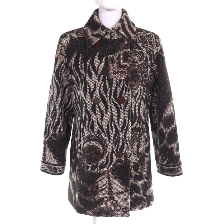 Great LEONARD FASHION coat Logo buttons, all-over print design 38 0348300