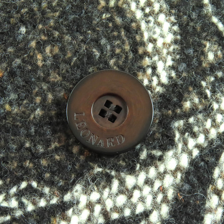 Great LEONARD FASHION coat Logo buttons, all-over print design 38 0348300