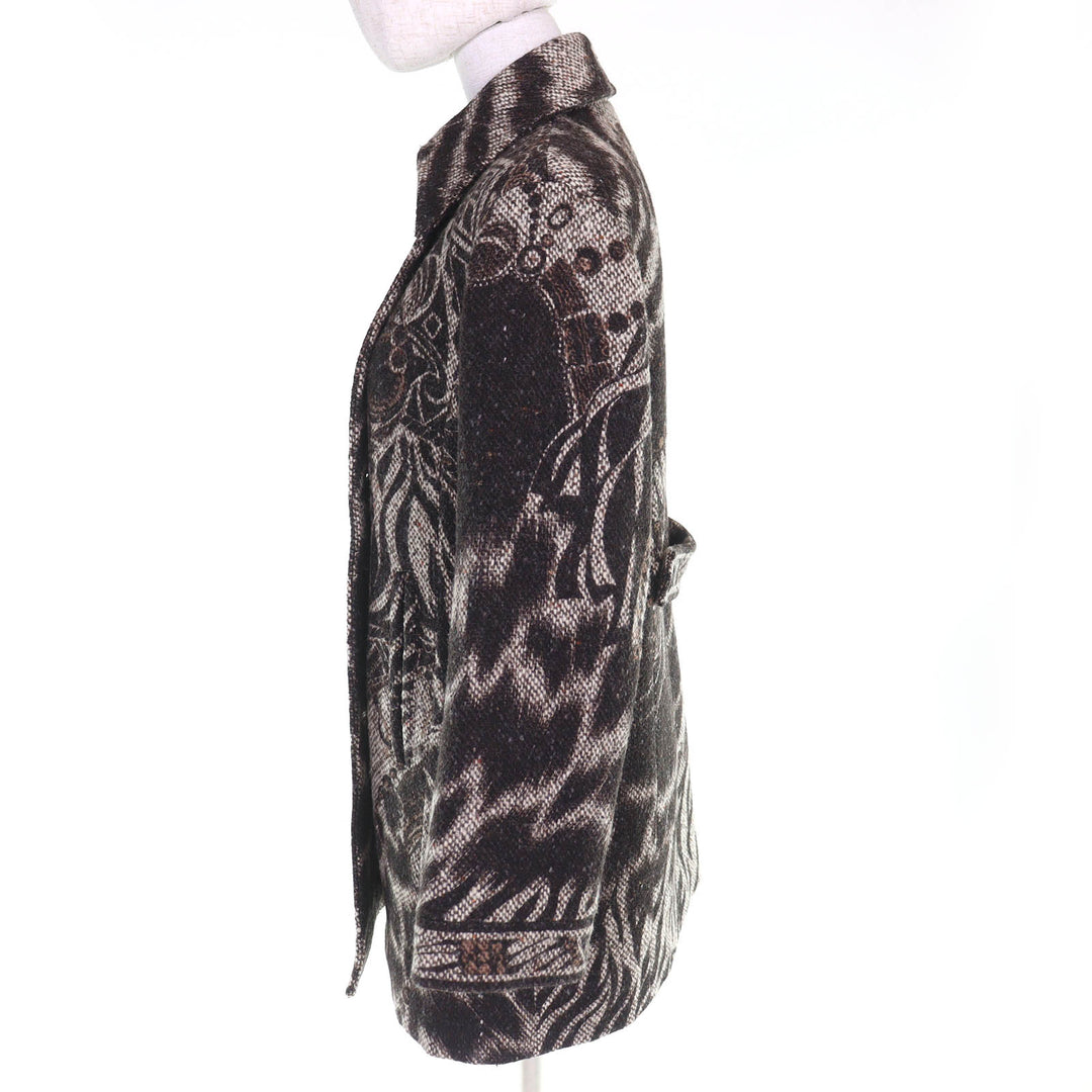 Great LEONARD FASHION coat Logo buttons, all-over print design 38 0348300