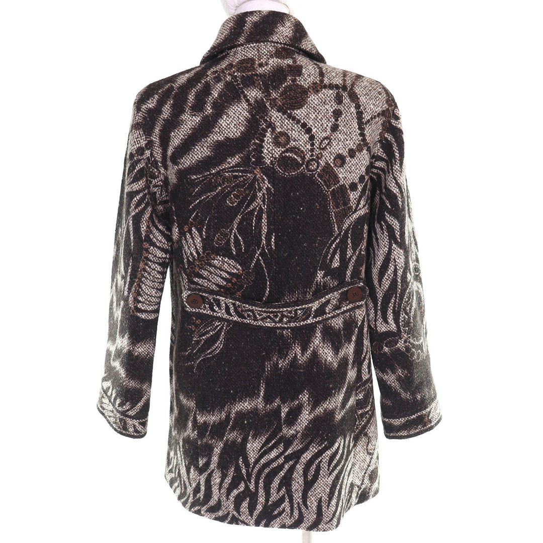 Great LEONARD FASHION coat Logo buttons, all-over print design 38 0348300