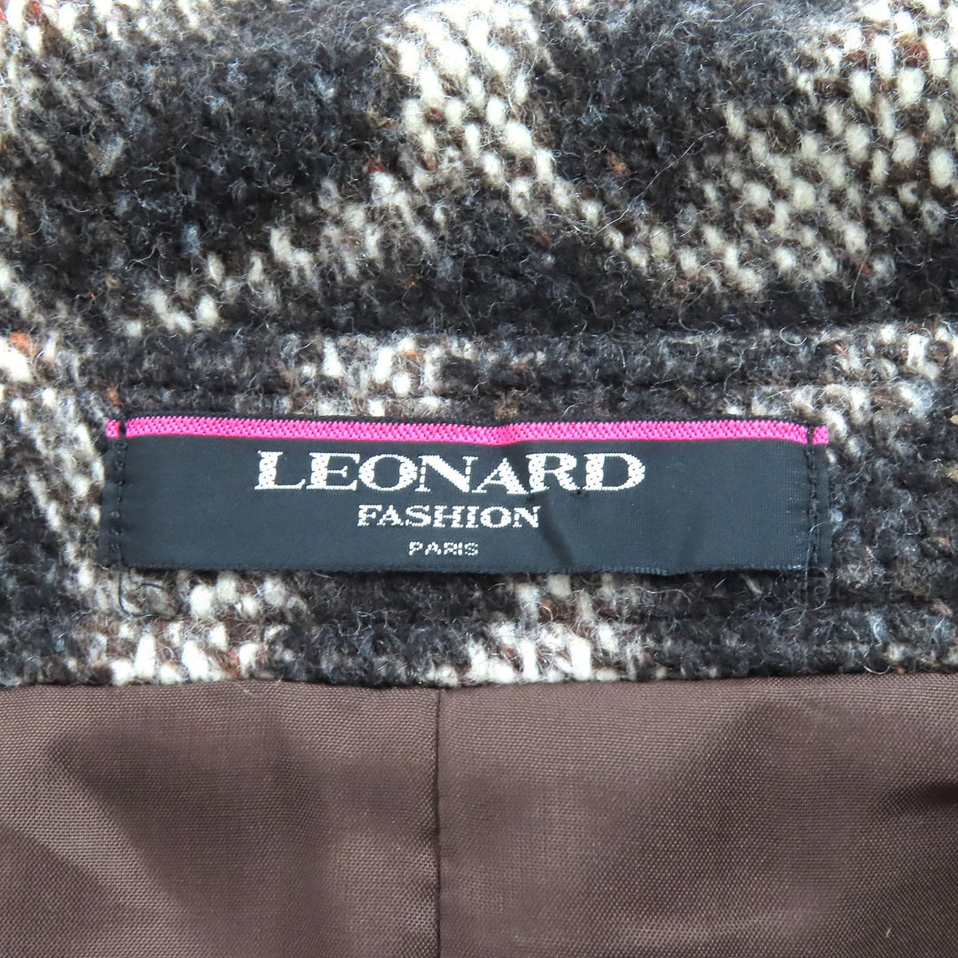 Great LEONARD FASHION coat Logo buttons, all-over print design 38 0348300