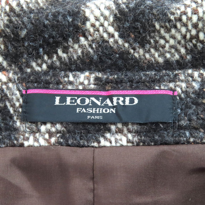 Great LEONARD FASHION coat Logo buttons, all-over print design 38 0348300