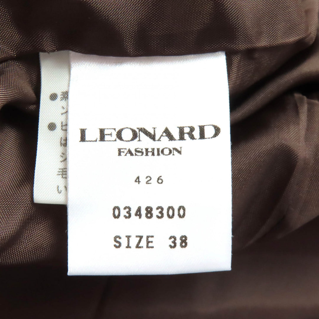 Great LEONARD FASHION coat Logo buttons, all-over print design 38 0348300