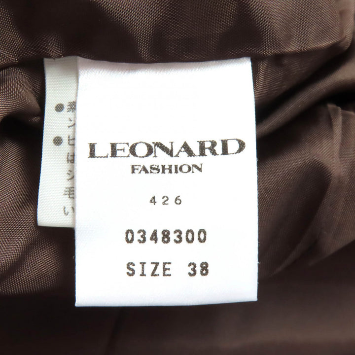Great LEONARD FASHION coat Logo buttons, all-over print design 38 0348300